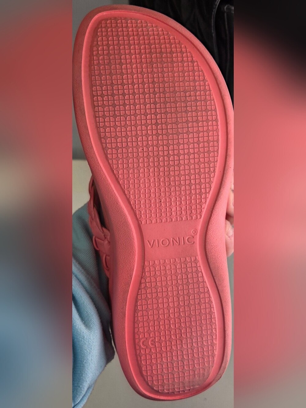 Vionic Kenji Sandals Flip Flops Slides Pink Size 8.5 - Picture 9 of 10